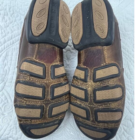 Roper Men's Size 8 Brown Leather Lace-Up Shoes – Casual & Dress Comfortable - Picture 4 of 10